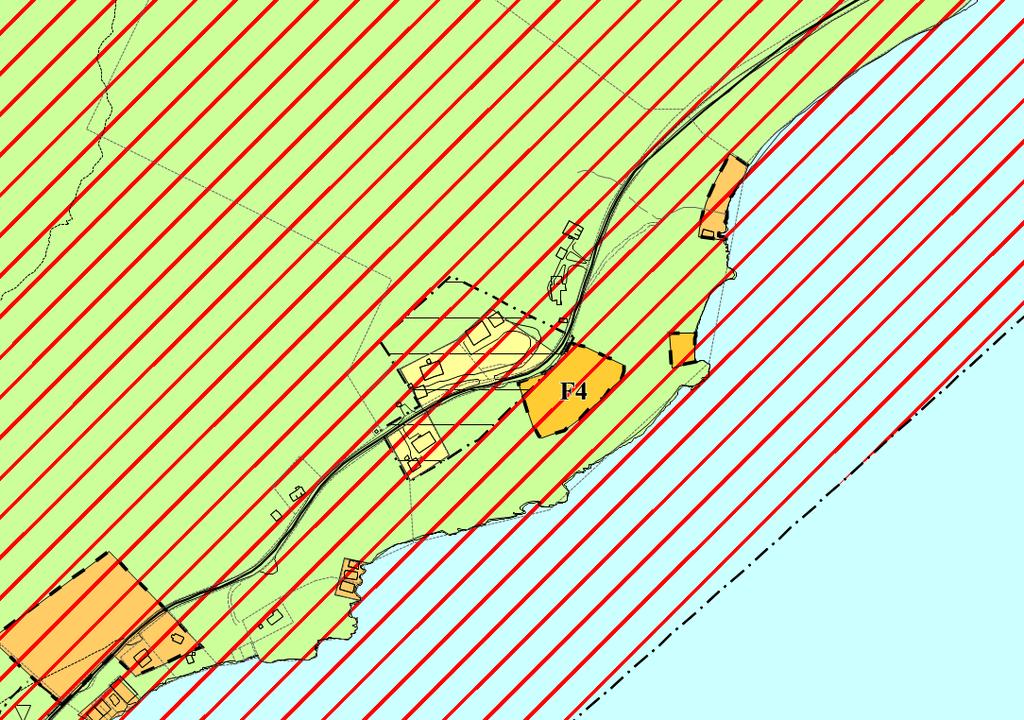 4 Planstatus 4.1 Overordna planer Utsnitt av gjeldande kommuneplan sin arealdel med forslag til planområde. Kjelde: sunnmørskart.