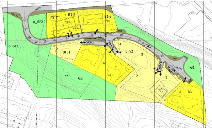 Planforslaget Det foreslås å legge til rette for 5 nye boligtomter i et eksisterende boligområde. Sørvest i planområdet ligger et friområde som opprettholdes i planen.