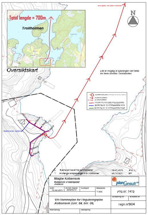 8.3 Vatn og avløp: 8.3.1 Vatn skal knytast til eksisterande vassleidning frå Austevoll vatn og avløp (AVA). 8.3.2 Avløp skal handterast jfr. vann- og avløpsplan.