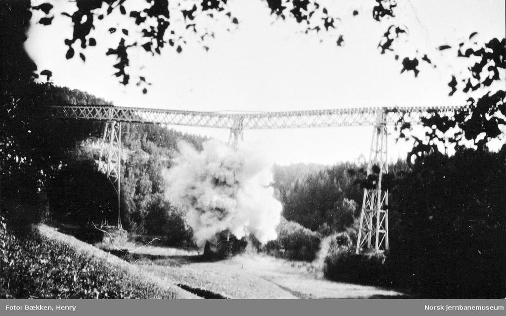 I 1929 ble broen sprengt, og Christiania Spigerverk overtok jernrestene som lå spredd nede i dalen for å lage spiker av de 600 tonnene.