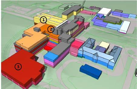 sengebygg inklusive barnesenger bygges mellom patologibygget og Vestfløy 3 B55 Nordfløy blir stående tom I dette hovedsporet vil strålesenteret kunne realiseres relativt raskt, og Porsgrunn kan