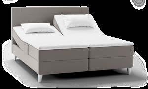 Mål: 150 x 200 og 180 x 200.. Svane Omega regulerbar seng Fjærsystem: Herdet SmartZone posefjærer.