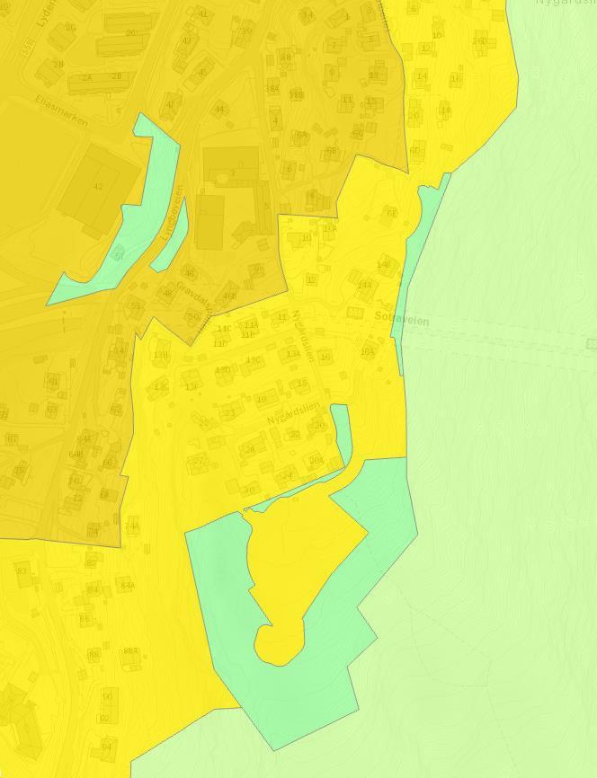 Gjeldende planer Kommuneplanens arealdel I kommuneplanenes arealdel (KPA) 2018 ligger planområdet i øvrig byggesone.