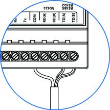 RS-422 インターフェース RS-422 は以下のピンに接続します 13 番ピン :RS-422 送信 B 14 番ピン :RS-422 送信 A 15 番ピン :RS-422 受信 B 16 番ピン