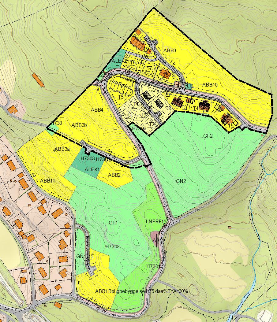 1.5 FORHOLD TIL GJELDENDE PLANER OG OVERORDNA PLAN Kommunedelplan for Flå tettsted Vedtatt i kommunestyret januar 2010. Planområdet er her sett av til eksisterende og fremtidig boligformål.