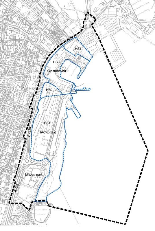 4 BESKRIVELSE AV PLANOMRÅDET DAGENS SITUASJON 4.1 Planavgrensning Kartet viser varslet planavgrensning ved oppstart av planarbeidet.