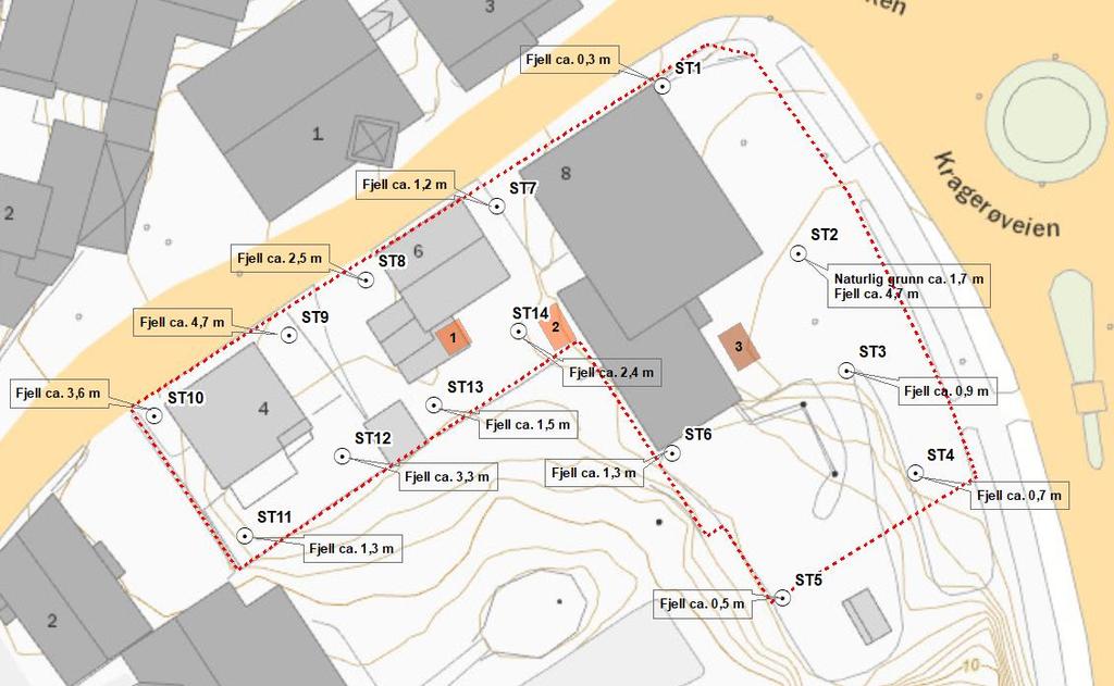 Fermannsbakken 4, 6 og 8. Kragerø Miljøteknisk grunnundersøkelse, datarapport multiconsult.no Resultater jordlag er blitt analysert for relevante forurensningsparametere.