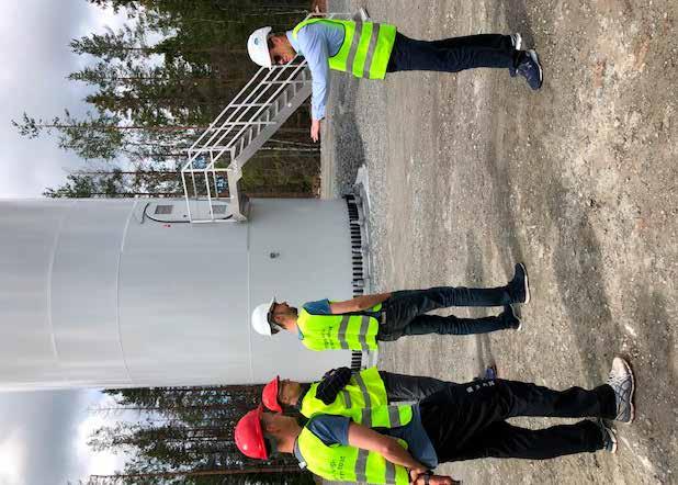 Foto: Ingunn Åsgard Bendiksen, Hovudtilsyn på dam Svelgfoss i Notodden kommune, Telemark. Hovudtilsyn blir utført minst kvart 5.