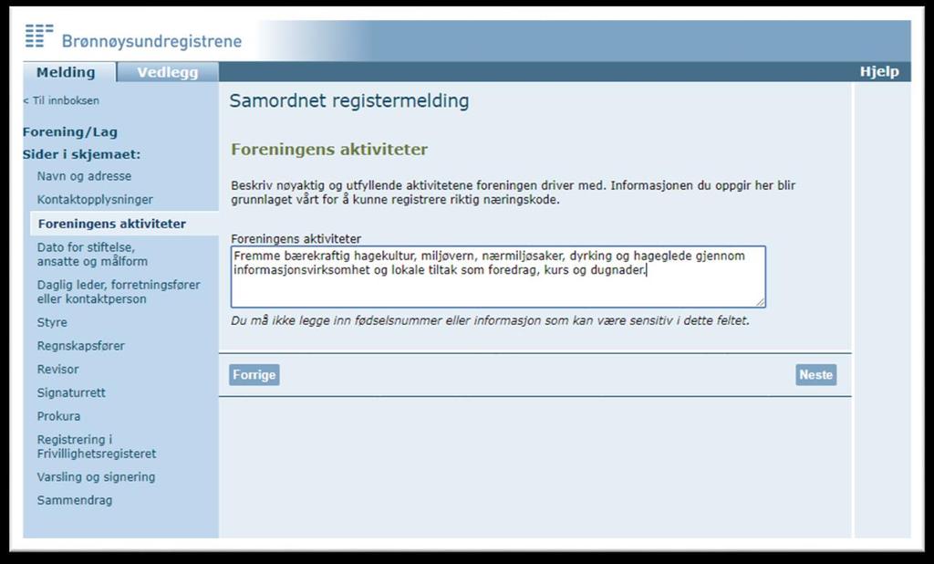 Bruk gjerne denne setningen for å beskrive