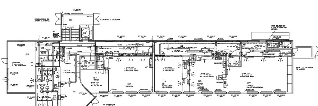 Figur 3.11.1: Plan 1.etg. 1953-bygg.