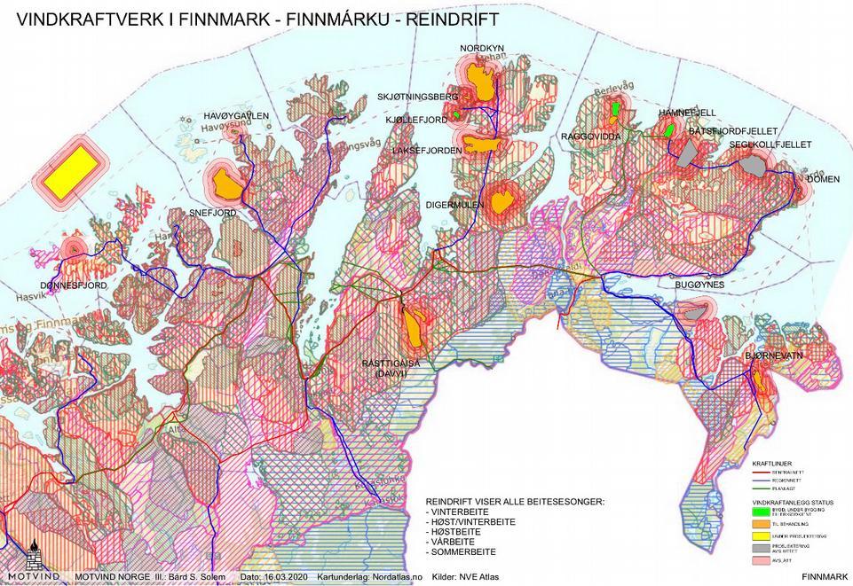 hvordan reinen utnytter landskapet gjennom året.