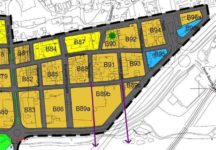 Det skal være et større og variert tilbud av boliger i de ulike bydelene. har bestemmelser om blant annet byggehøyder, utnyttelse, estetikk og aktive fasader for deler av planområdet.