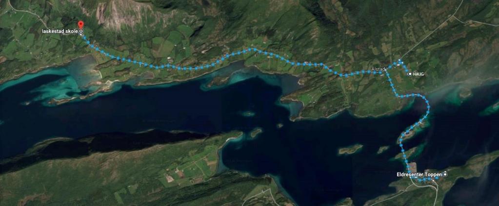 16 (38) HAUG BOLIGOMRÅDE Figur 7 Avstander til sosial infrastruktur, ref. maps.google.com 5.