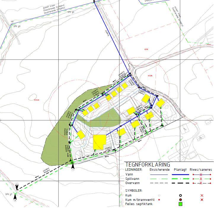 HAUG BOLIGOMRÅDE 27 (38) 6.13 Teknisk infrastruktur Vannforsyning og avløp: Vann- og avløpsnett opparbeides innenfor planområdet med tilkobling til kommunal infrastruktur.