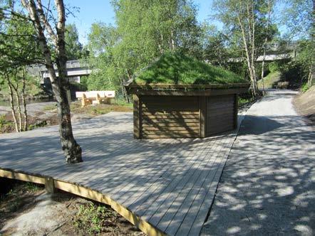 Den startar ved Ål Feriepark, går ned langsmed Hallingdalselva forbi sentrum og idrettsanlegget.