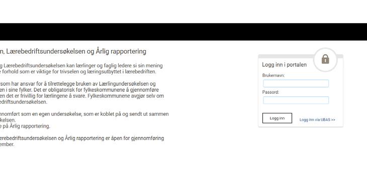 Pålogging 1. Gå til administrasjonsportalen: https://llu.udir.no/administrasjon/ 2.