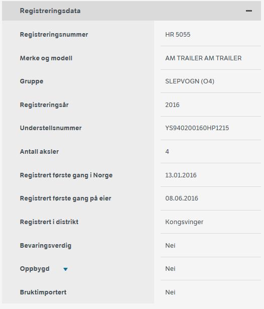 kjøretøyregister og ved å hente inn