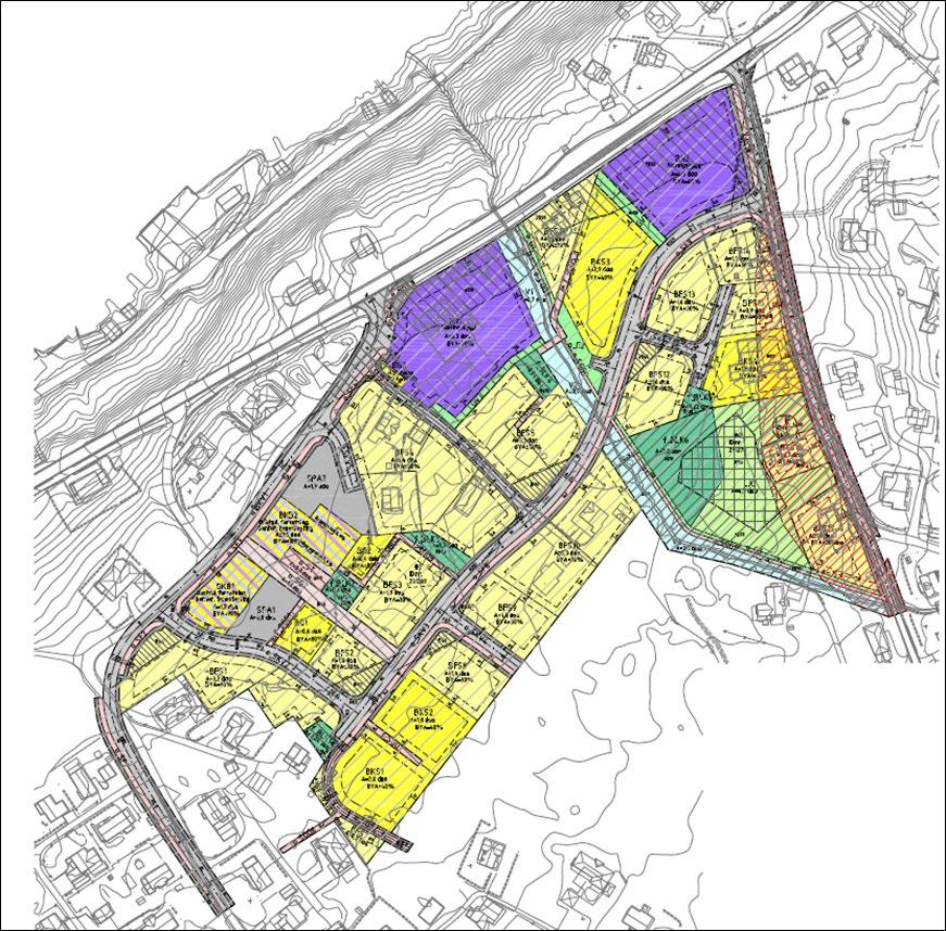 Side 43 av 44 Nasjonal arealplan-id: 2017001 Framlegg til plan gjev eit breidt tilbod på bustadtomter og med muligheit for eit breidt tilbod type bustader.