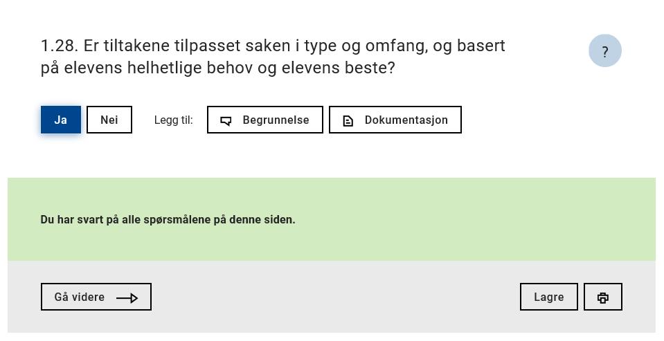 Har du svart på alle spørsmålene?