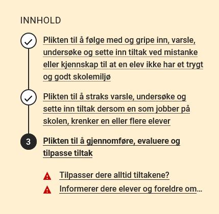 Systemet gir deg beskjed