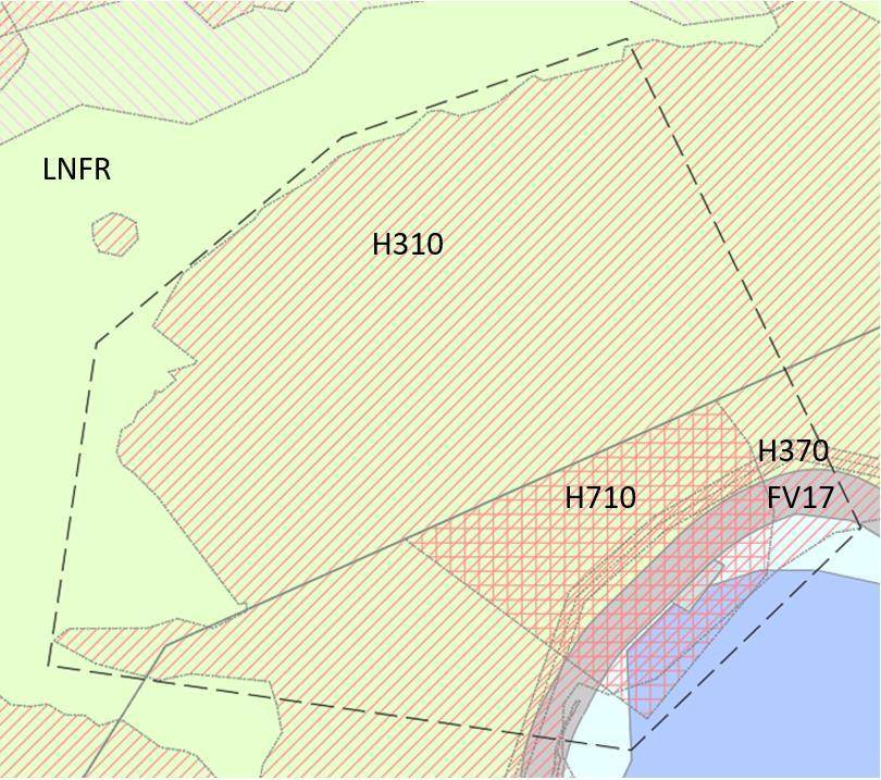 Figur 4. Planstatus for området. Tykk linje markerer avgrensning mellom KDP og KPA. Utsnitt fra kommunekart.com. Forholdet til forskrift om konsekvensutredning Iht.