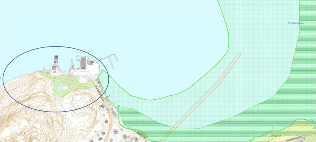 Naturverdier Ifølge Miljødirektoratets naturbasekart er det registrert naturtype «Bløtbunnsområder i strandsonen» (jf. grønn polygon i figur nedenfor) øst i planområdet, som er svært viktig.