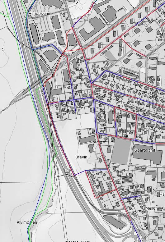 Ref. 14 - Nedslagsfelt Brevikbekken Albert Moskausvei mv. Utløst av hovedstrategier i VVA-plan, BYS 44/13 Separering i avmerket område.