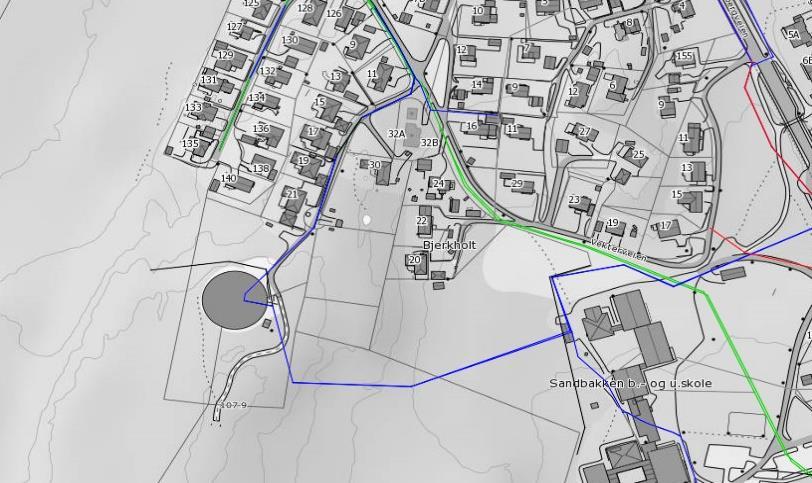 Bassengveien. Oppgradering/fornying av trykkforsterkeren. Forsterken er bygd sammen med en Høydebassenget i Skjeberg.