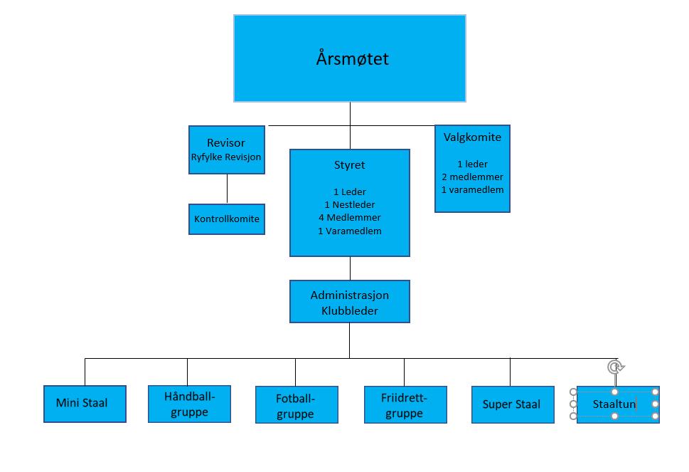 Idrettslagets Organisasjon Merknad: Kjønnsfordeling: Det skal være minst 2 representanter for hvert kjønn i styret, råd, utvalg mv. med mer enn 3 medlemmer.