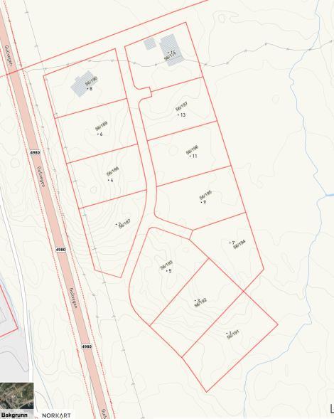 Følgende er med i tomteprisen: 1. Inntil 400 m2 planert tomt i en høyde, klart for singling for ringmur. 2.