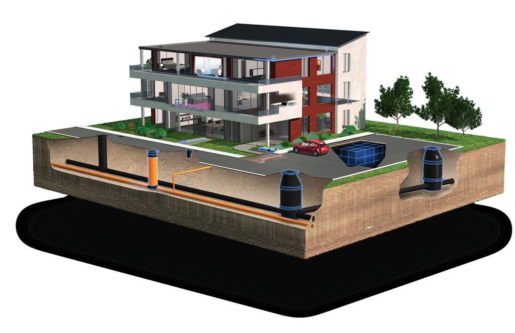 Water management Heating and cooling Water and gas distribution Waste water drainage Cable ducting Wavin arbeider kontinuerlig med produktutvikling, og forbeholder seg derfor retten til, uten