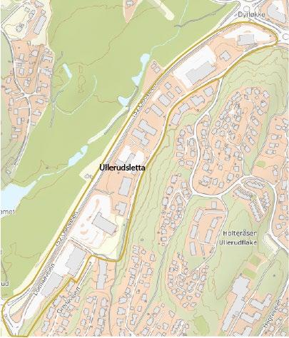 Ullerudsletta Ved foten av Holteråsen, mellom Ullerudbakken og Dyrløkke ligger Ullerudsletta, som er tyngdepunktet for boligutbygging i områdeplanen.