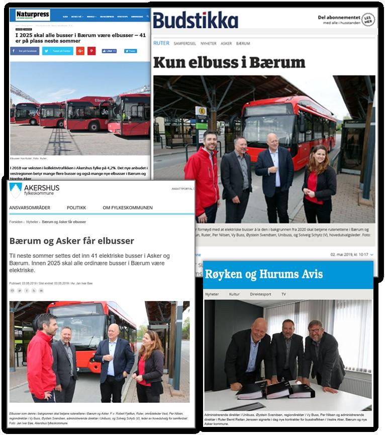 Bussmateriell og miljø Høy standard på bussmateriellet - Kun fabrikknye busser - Flere sikkerhetssystemer enn min. kravene (blindsonevarsel, antispinn- og stabilitetskontroll) - 3.