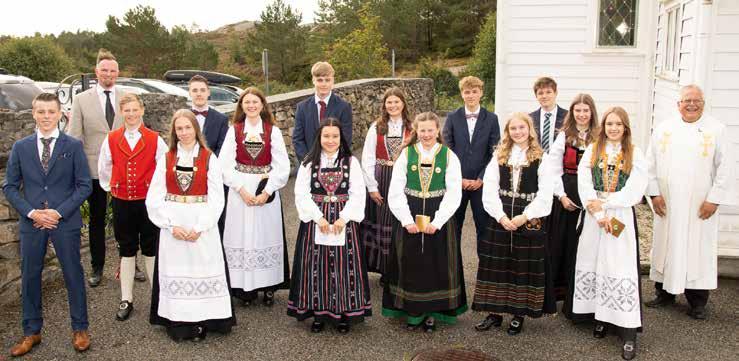 8 Konfirmantane i Kausland kyrkje Sund Sokneblad KAUSLAND KYRKJE Laurdag 12. september kl. 11.