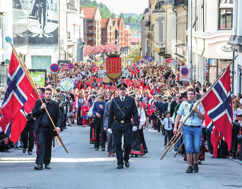 KOMMUNEDELPLAN DET FRIVILLIGE KULTURLIVET Borgertoget i 2018 med et vell av Skiens frivillighet.