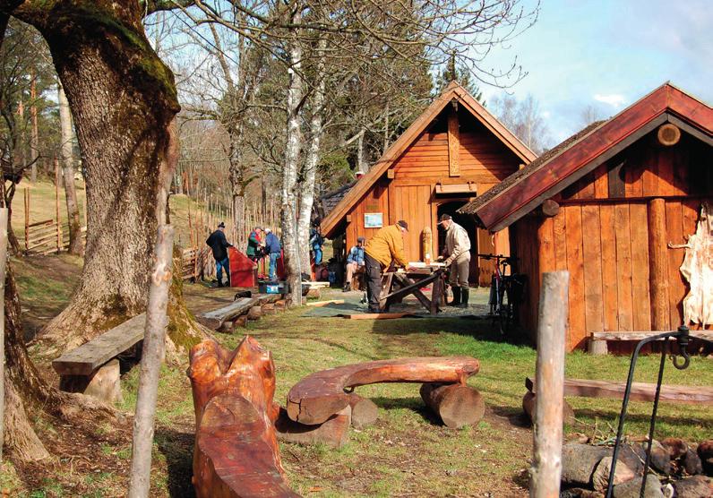 KOMMUNEDELPLAN LEVENDE KULTURARV Jernaldergården på Århus. Foto: Tormod Aulebo Telemark Museum har et særskilt ansvar for privatarkiv i nedre Telemark.