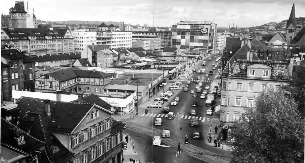 Die»Vereinigten Hüttenwerke«zwischen Eberhard- und Hauptstätter Straße, Breuninger und Wilhelmsplatz um die Mitte der 1960er-Jahre Durch die EXPO 1958 kommt der Indo-Rock nach Deutschland Während