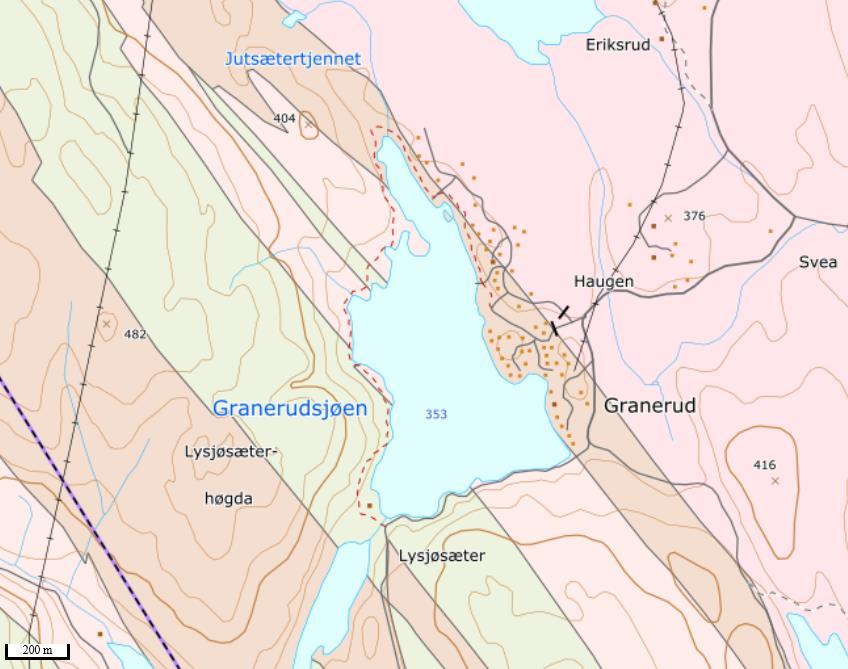 UTDRAG FRA REGULERINGSESTEMMELSER FOR GRANERUDSJØEN HYTTEFELT Følgende fremgår om vann- og avløpsløsninger i hyttefeltet: 5 - Det er ikke tillatt å legge inn vann i hyttene. Jfr. Forurensingsloven 6.