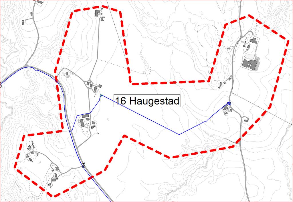 35 6.1.18 Sone 16: Haugestad Beskrivelse Vestfold vann har måler på sin DN600 ledning.