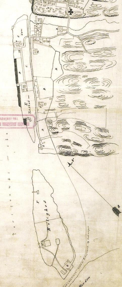 4.2 Historikk og tidligere bruk av området Roligheten var opprinnelig en av flere naturlig dannede øyer ved elvemunningen i Porsgrunn.