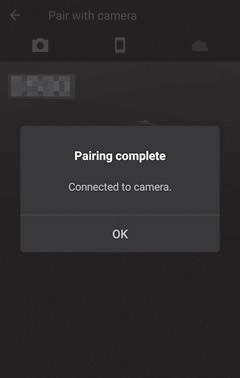9 Kamera/smartenhet: Fullfør paringen.