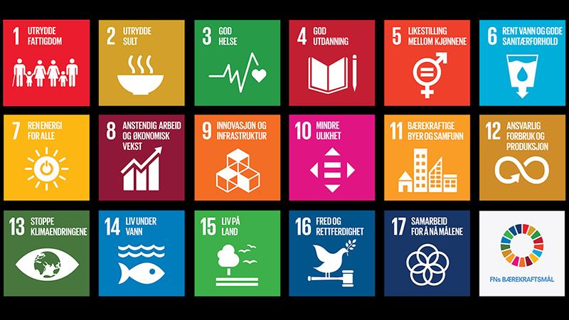 6. Hovedtema i planen Nasjonale forventninger til regional og kommunal planlegging 2020-2023 har tatt inn FNs 17 bærekraftsmål som et grunnlag for den kommunale og fylkeskommunale planleggingen.