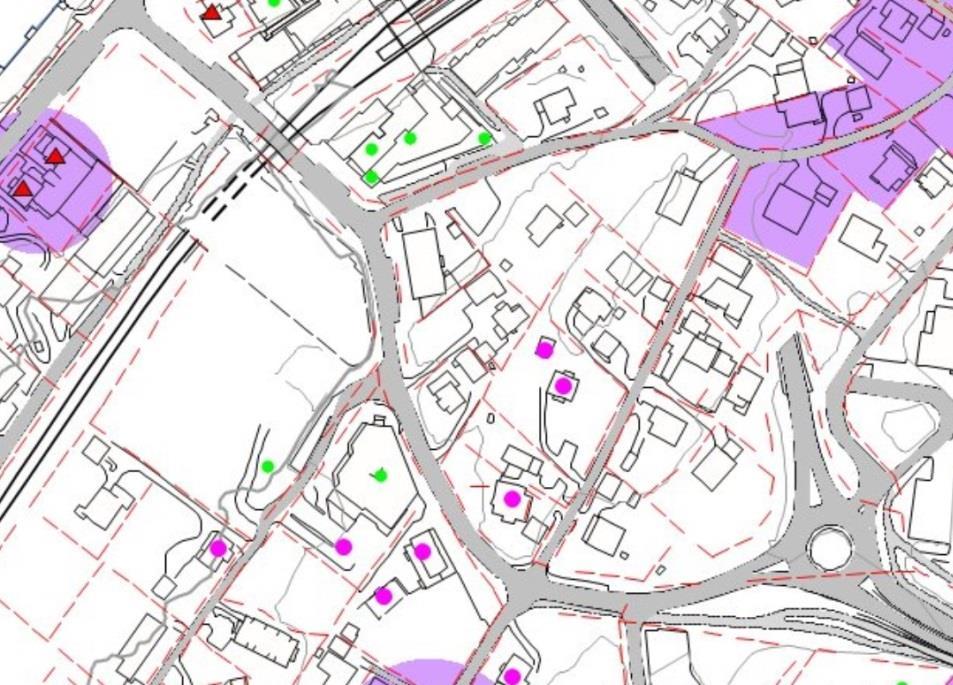 mer fraværende. Planområdets grønne preg sprer seg visuelt inn i Bekkestuas hovedgate (gamle Ringeriksvei), og bidrar til at grønnstrukturen i den østlige delen av Bekkestua sentrum styrkes. 3.