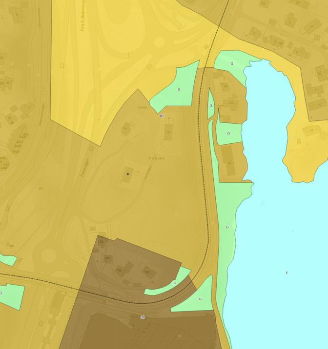 Forholdet til overordnede planer og retningslinjer Kommuneplanens arealdel Området er avsatt til sentrumskjerne, byfortettingssone og grønnstruktur.