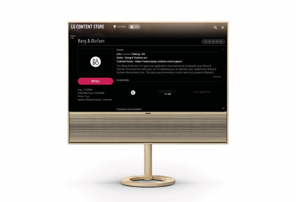 B A N G & O L U F S E N T V - A P P Bang & Olufsen TV-app er den appen in LG Content Store som gjør det mulig å betjene din Beovision Contour med Beoremote One.