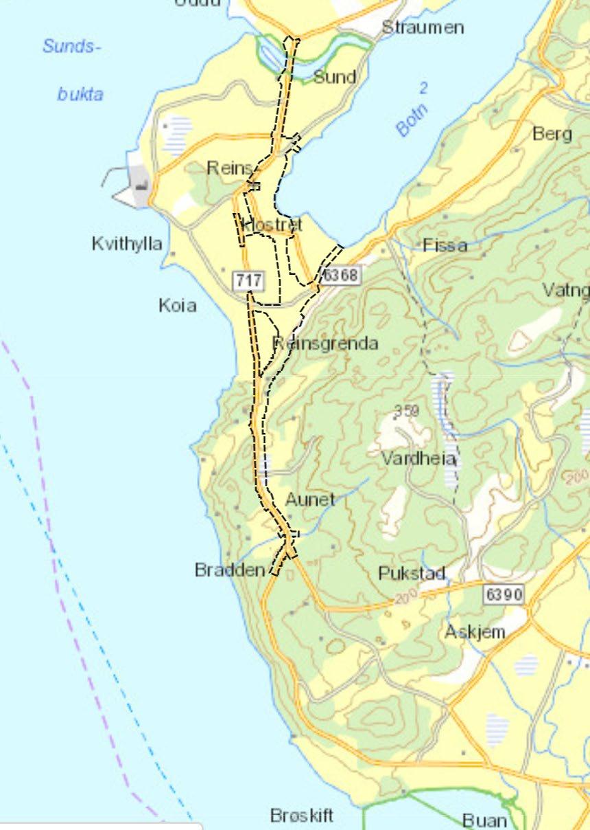 2 Bakgrunn 2.1 Planområdet Planområdet ligger i Indre Fosen kommune i Trøndelag fylke. Beliggenheten er vist i Figur 1.