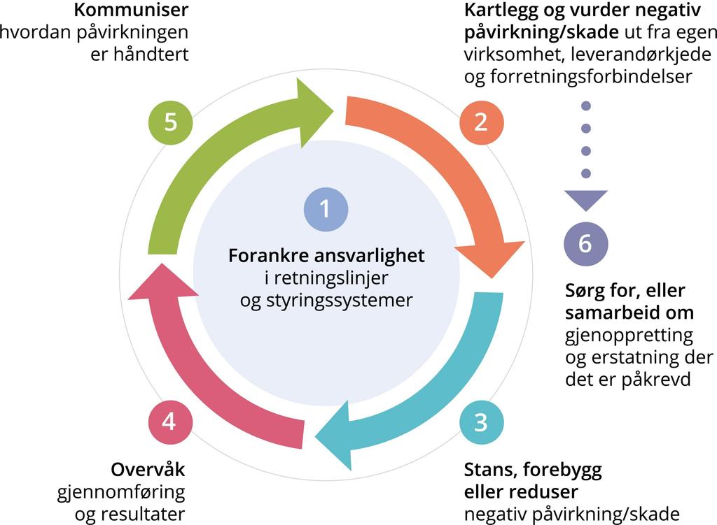 Aktsomhetsvurderinger Denne rapporten er bygget rundt FNs veiledende prinsipper for næringsliv og menneskerettigheter og OECDs modell for aktsomhetsvurderinger for ansvarlig næringsliv.