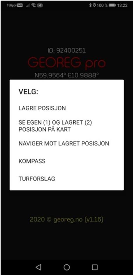 TURFORSLAG er en tjeneste der de 3 nærmeste postene fra der en befinner seg vil vises i kart.