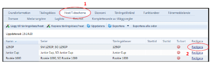 !! konkurranseklasse finnes det bare ett heat/race/pulje.