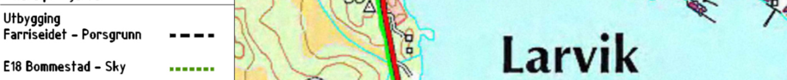 Videre er det usikkerhet knyttet til mulig konflikt med trafo-stasjonen. Ny trasé vil komme i konflikt med ny E 18 og tilhørende vegsystem.